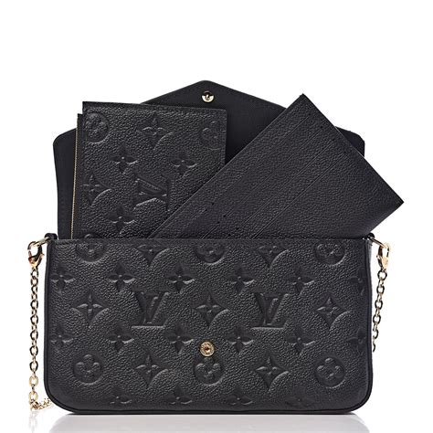 louis vuitton pochette felicie empreinte noir|authentic louis vuitton pochette.